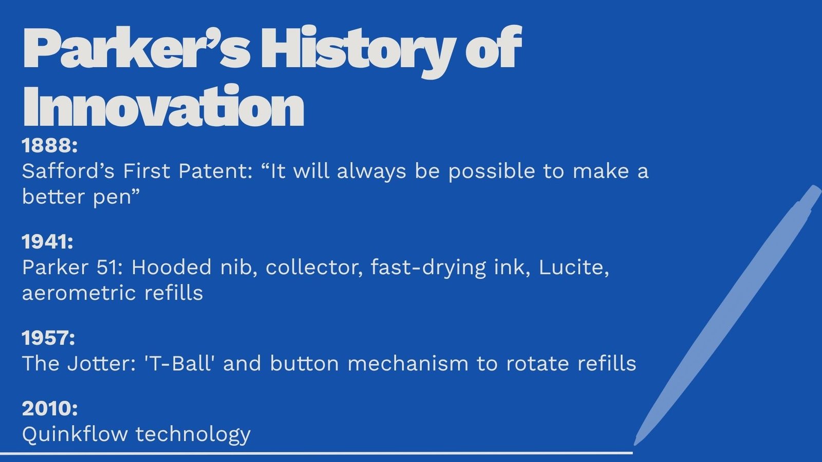 Parker Pen — slide 2
