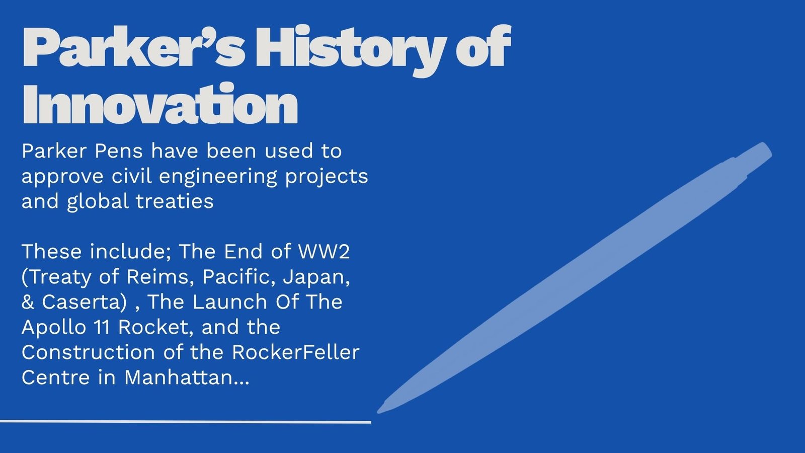 Parker Pen — slide 3